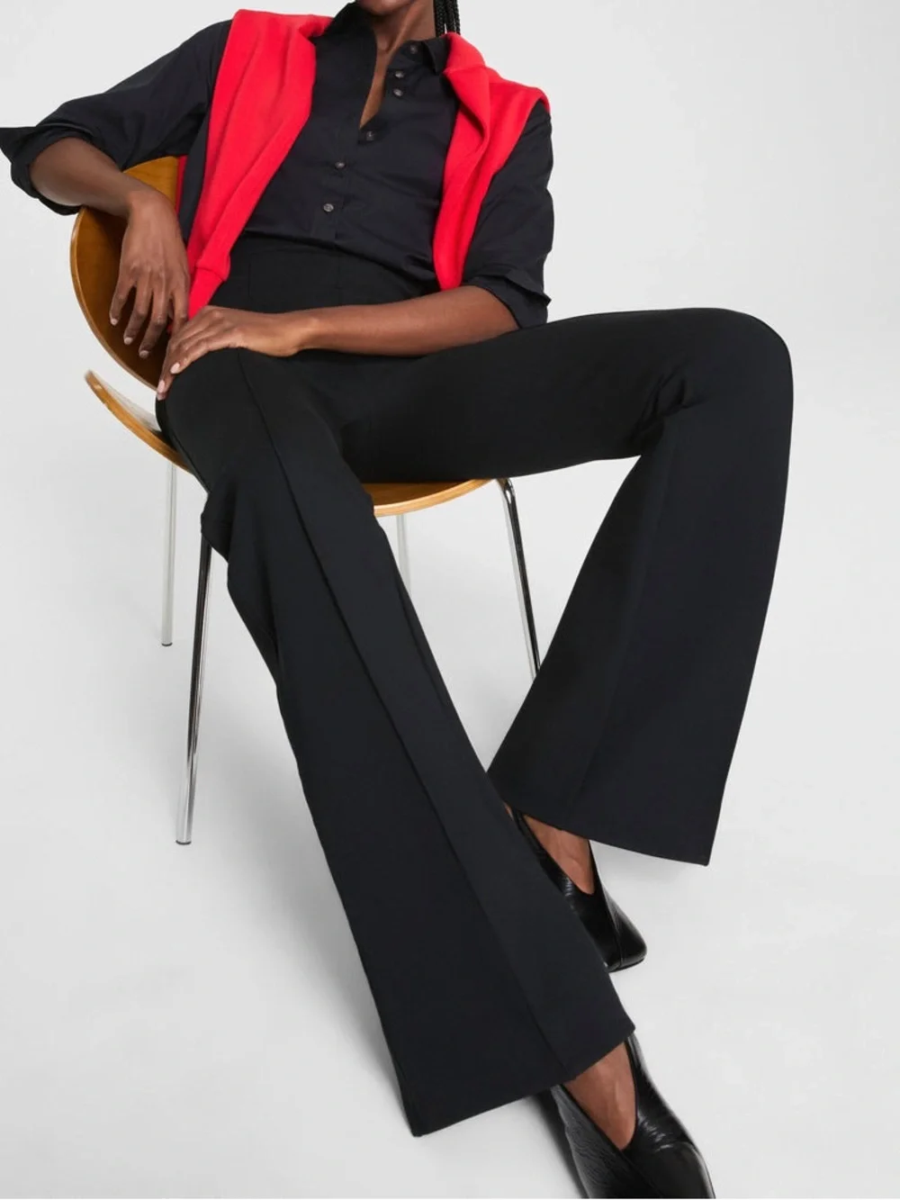 Spanx SPANXsupersmooth® PerfectFit Ponte Flare Pant Classic Black Size S NWT
